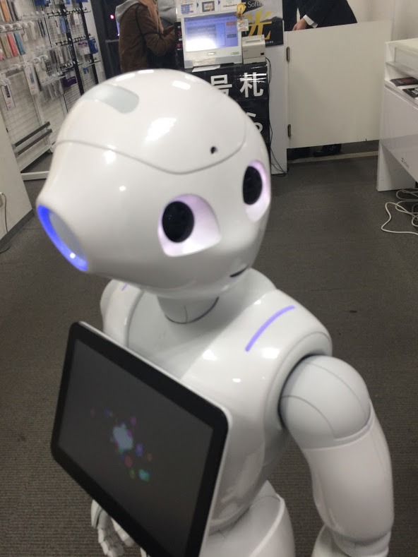 そっぽを向くペッパー君