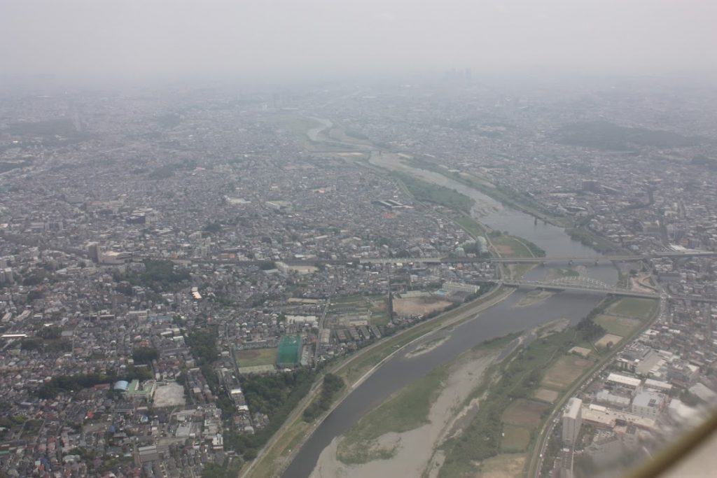 多摩川(登戸周辺)世田谷通りと小田急線