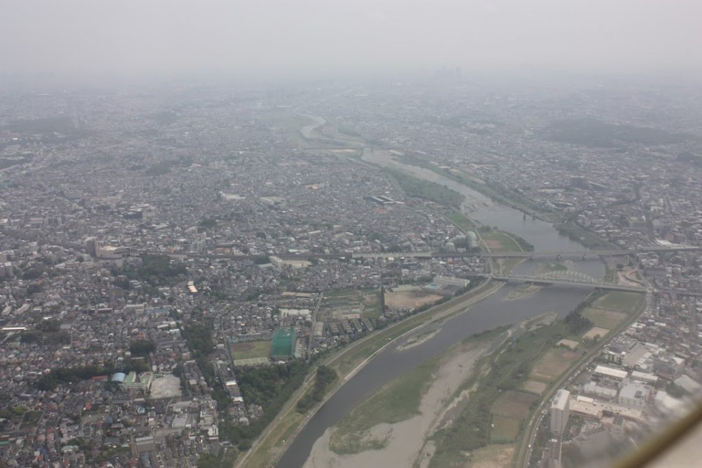 多摩川（登戸周辺）世田谷通りと小田急線